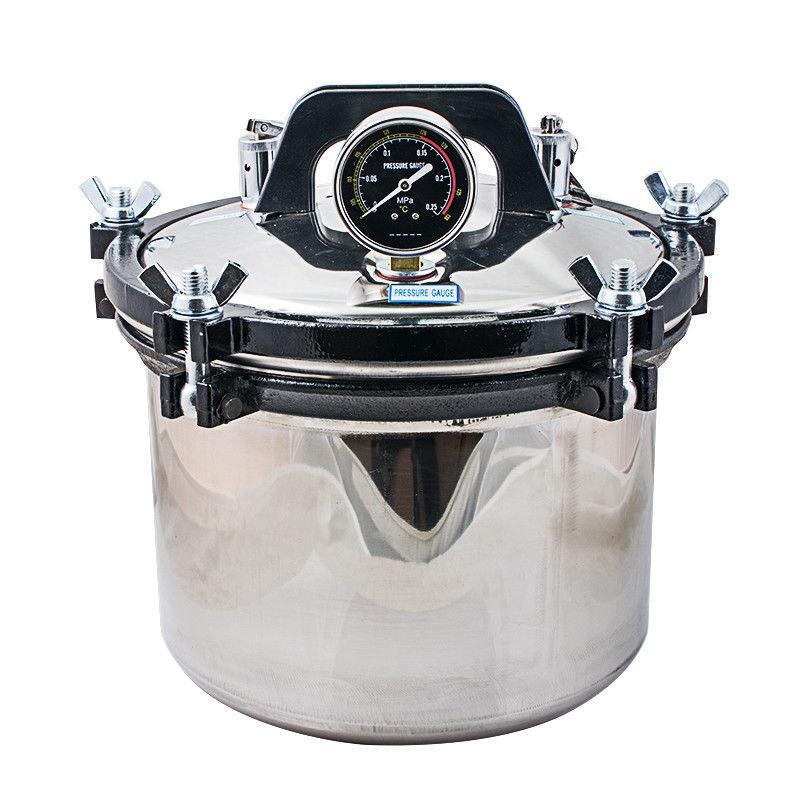 Portable 8L Steam Autoclave Sterilizer for Dental Medical Labs Clinics 110V