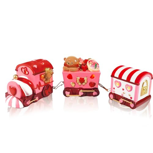 Valentine's Day Express Train Table Decor Resin Love Train Set  
