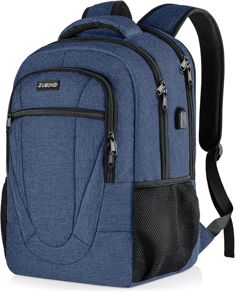 Stylish 15.6 Inch Blue Backpack for Men Women Teens School Essentials