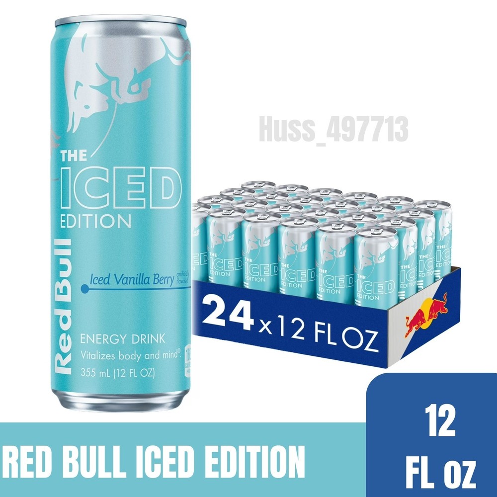 (24 Pack) Red Bull Iced Edition iced Vanilla Berry  12 Fl. Oz.