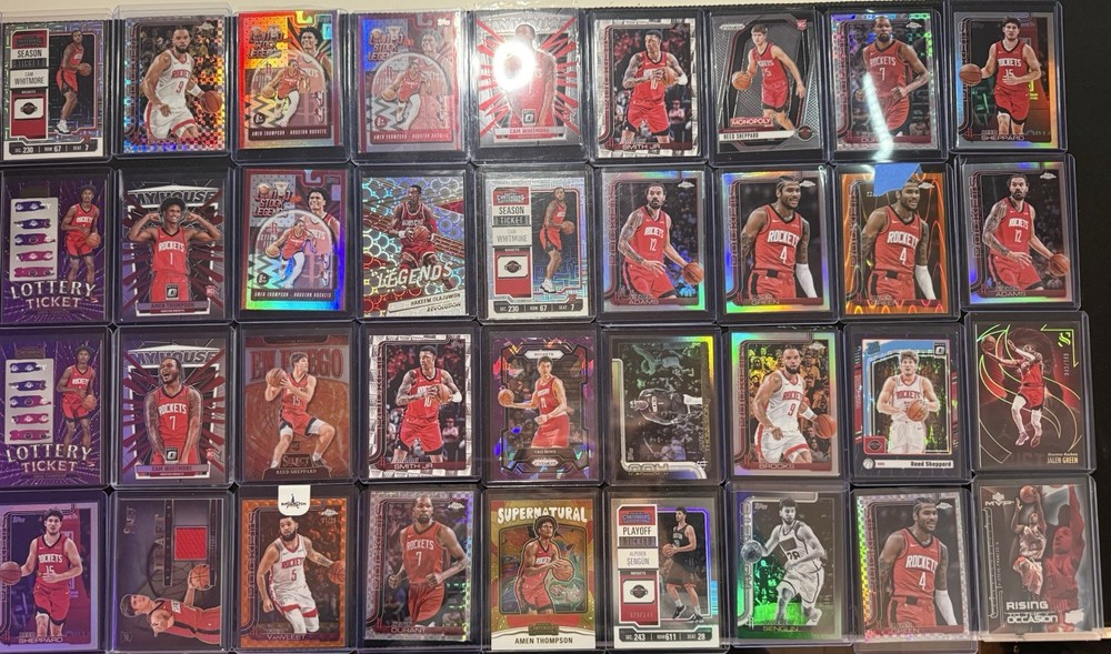Houston Rockets Mixed Trading Card Lot