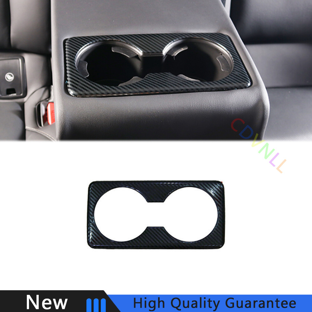 For Mazda CX-30 20-2022 Carbon Fiber Steel Rear Drinking Glass Panel Cover Trim