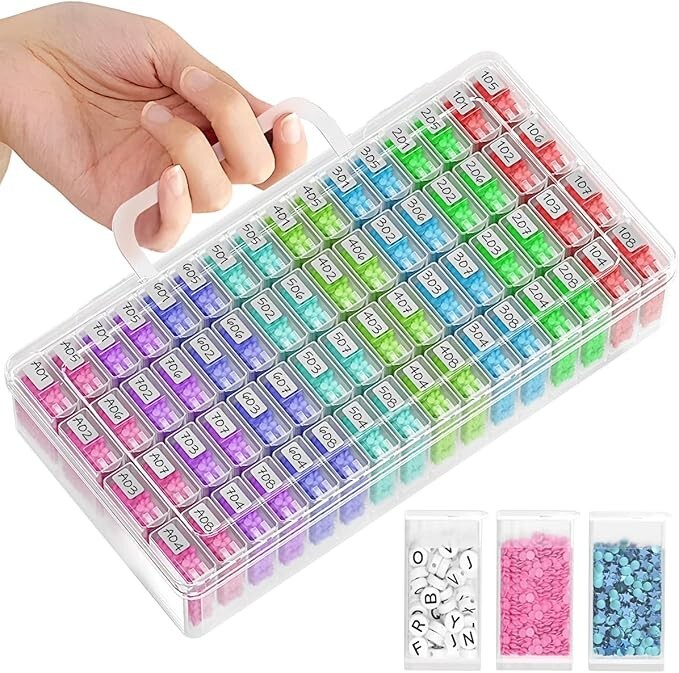 Diamond Painting Storage Containers, Diamond Art Portable Bead Storage Organizer