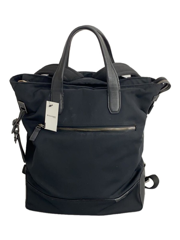 Tumi Black Leather Backpack Model 1028