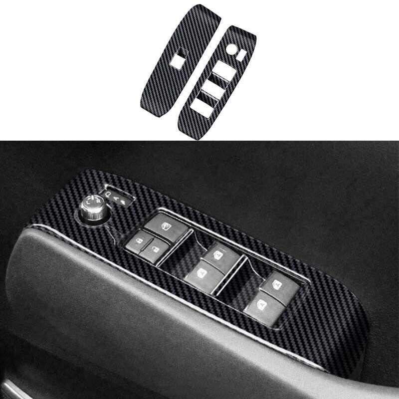 2015-2022 Toyota Alphard RHD Carbon Fiber Window Lock Lift Panel Frame Trim Upgrade