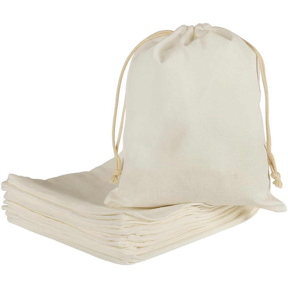 20pcs Muslin Bags 8x10 inches, Cotton Drawstring Bag Fabric Gift Pouches Sach...