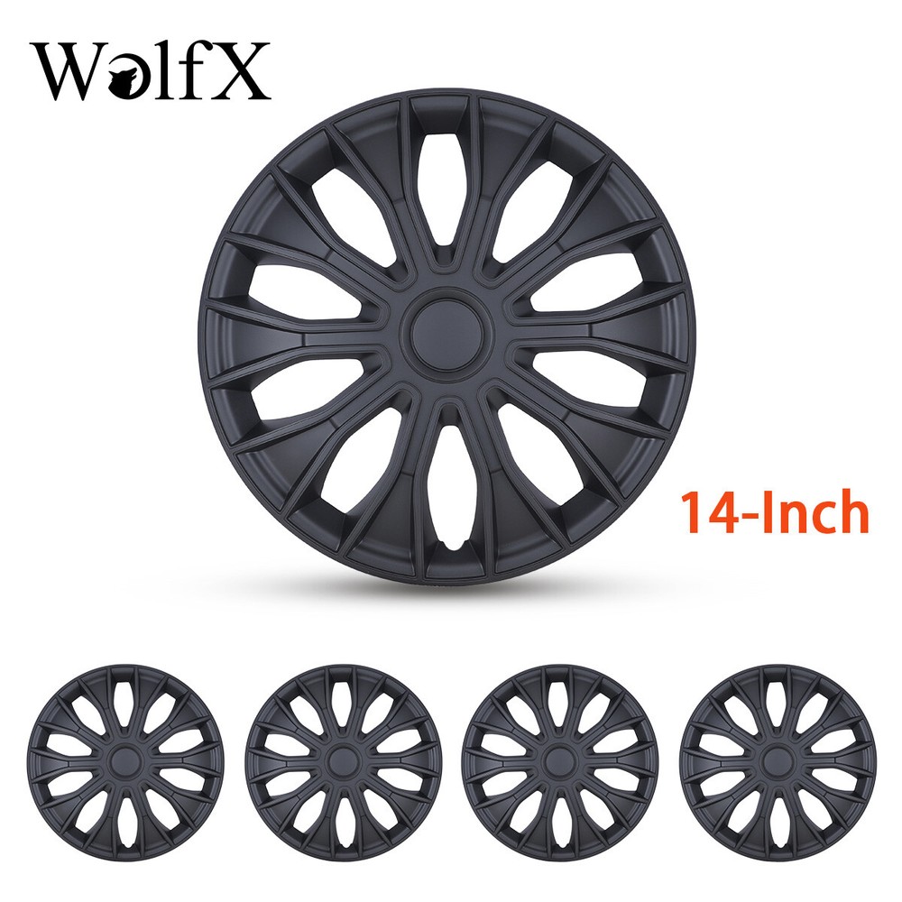 14-Inch Snap-On Wheel Rim Covers Set of 4 for R14 Tires