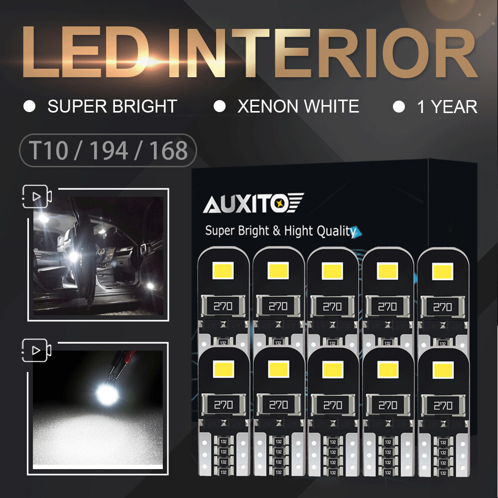 10X T10 501 12V Car Side Light LED Wedge Side Bulbs Canbus Xenon W5w Sidelight