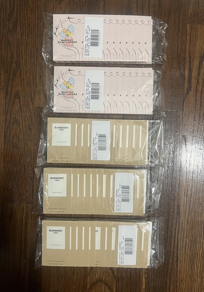 Fragrance Sample Lot  Perfect By Marc Jacobs & Burberry Hero EDT