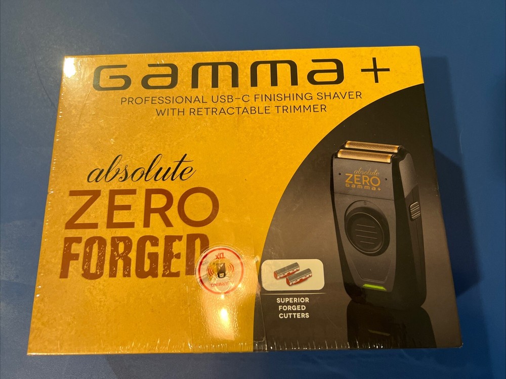 GAMMA+ Absolute Zero Forged Mens Foil Shaver USB-C Rechargeable Finishing