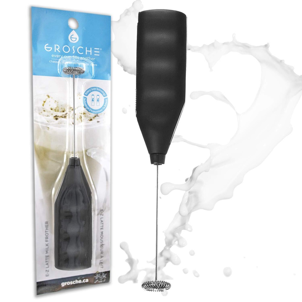 GROSCHE - EZ Latte Milk Frother Wand & Matcha Whisk Milk Frother Handheld Dri...