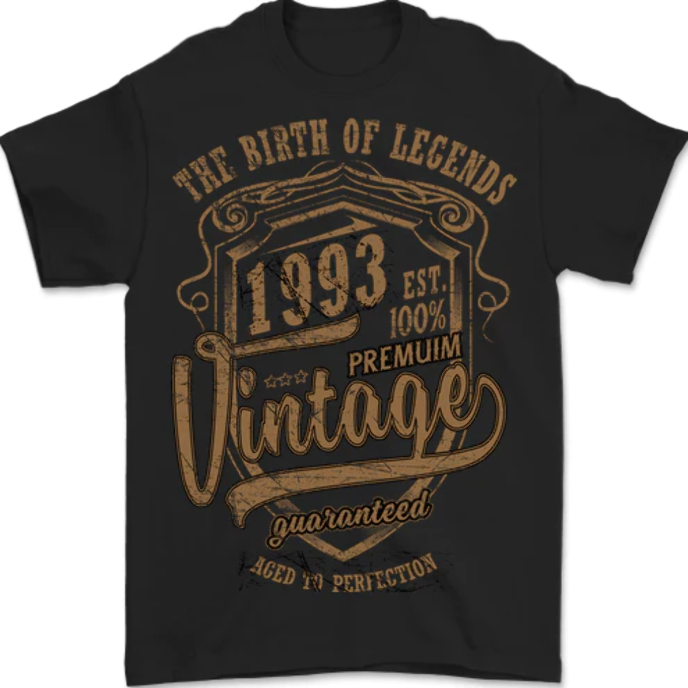 Birth of Legends 30th Birthday 1993 Mens T-Shirt 100% Cotton