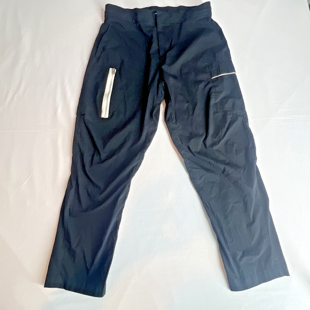 Nike Men's Medium 34/L Black Tapered Zip Nylon Utility Pants