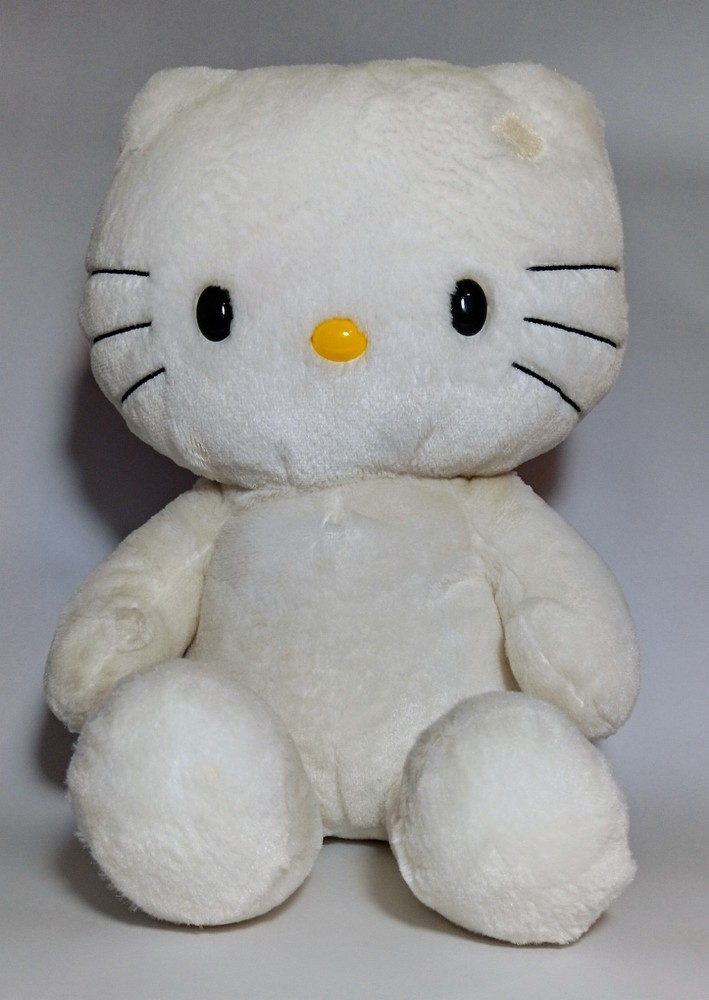 Hello Kitty Sanrio Build a Bear 17 Inch White Plush Toy No Bow 2009