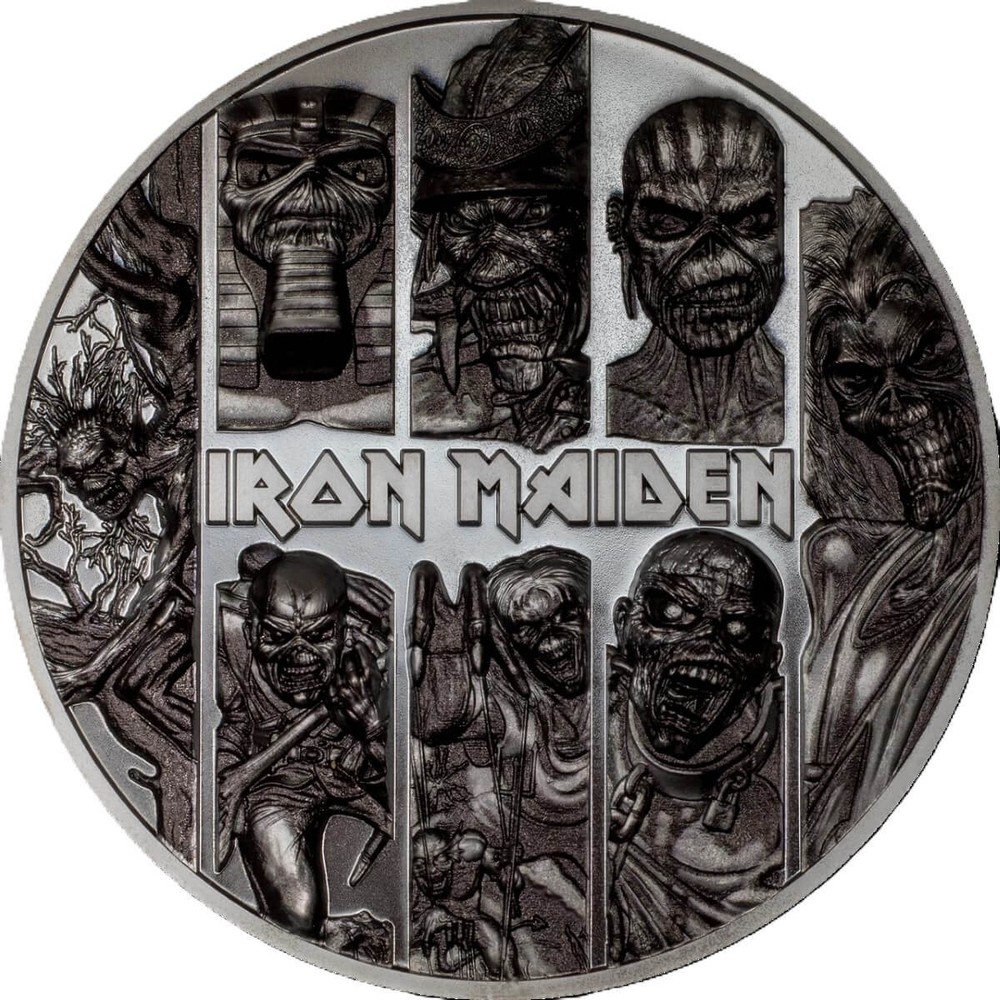 2024 Cook Islands Iron Maiden Eddie Collection 3 oz Silver Black Proof Coin