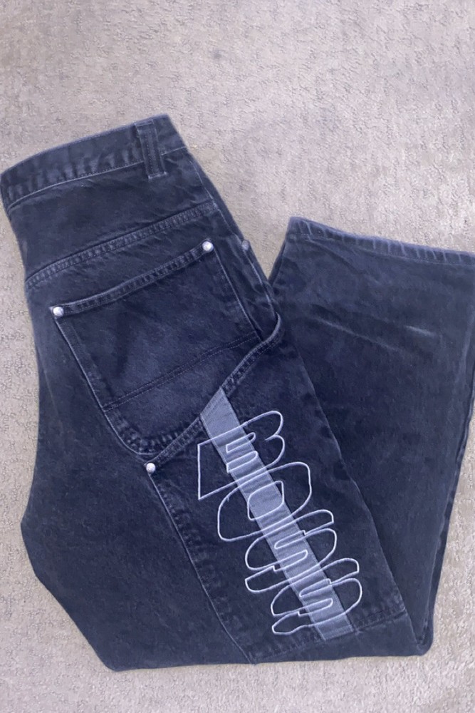 Boss By IG 36x32 Men’s Black Baggy Y2K Skate Carpenter Jeans