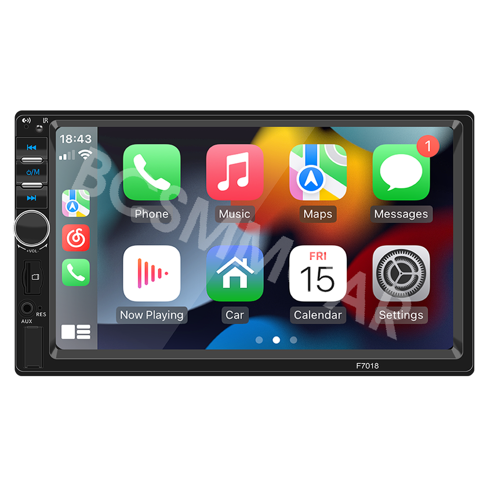 7in 2DIN Touchscreen Car Stereo with MP5 Bluetooth FM USB AUX Carplay  