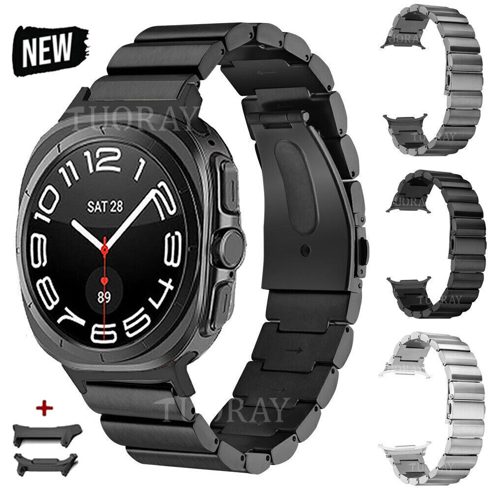 Titanium Watch Band For Samsung Galaxy Watch Ultra 47mm No Gaps Metal Strap New
