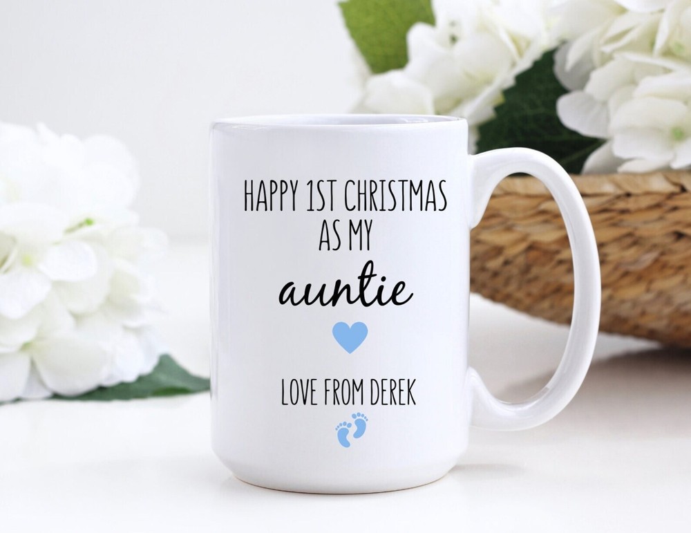 First Christmas As My Auntie Gift Christmas Gift For Auntie Newborn To Auntie