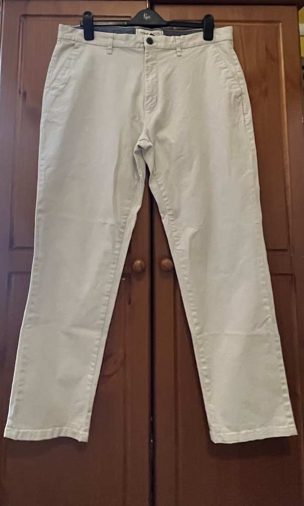 New George Stone Stretch Canvas High Waist Chino Jeans W38 L30