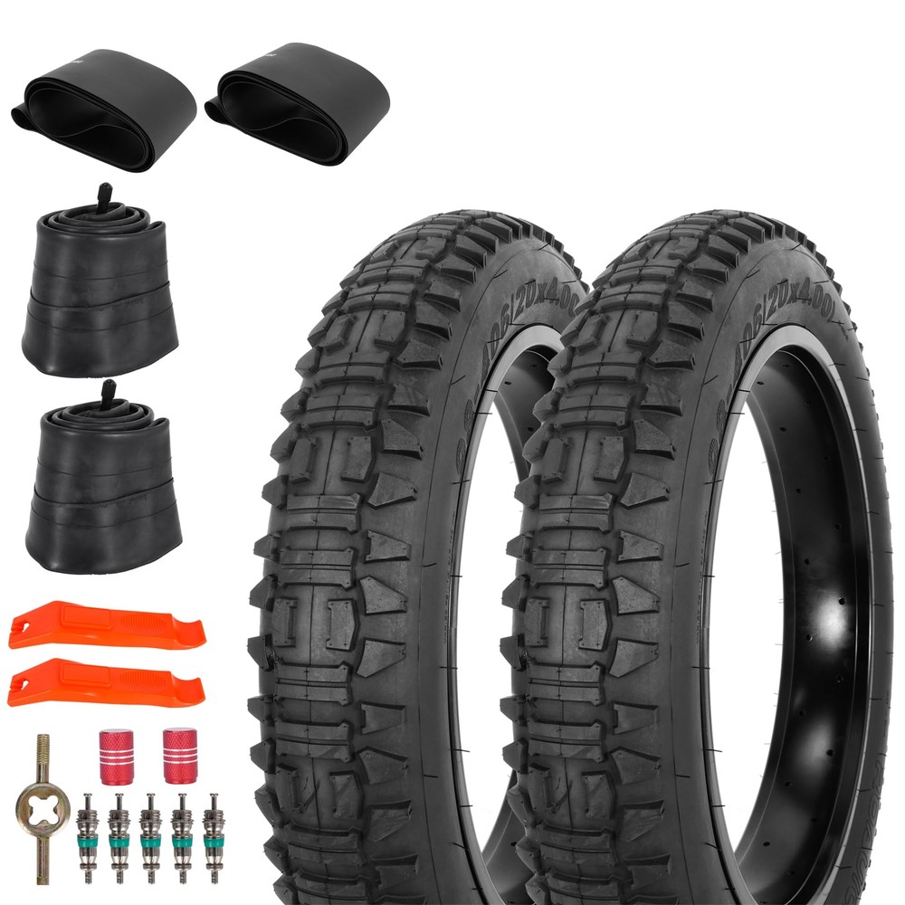 20x4 High-Performance E-Bike Fat Tires 2-Pack Wear-Resistant