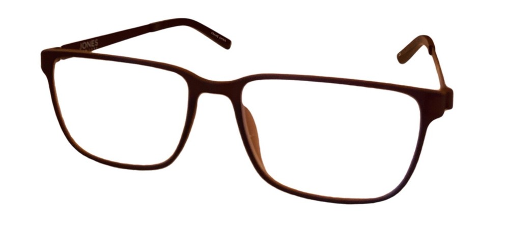 Jones New York Mens Metal Brown Rectangle Eyewear Frame,  J527  54mm