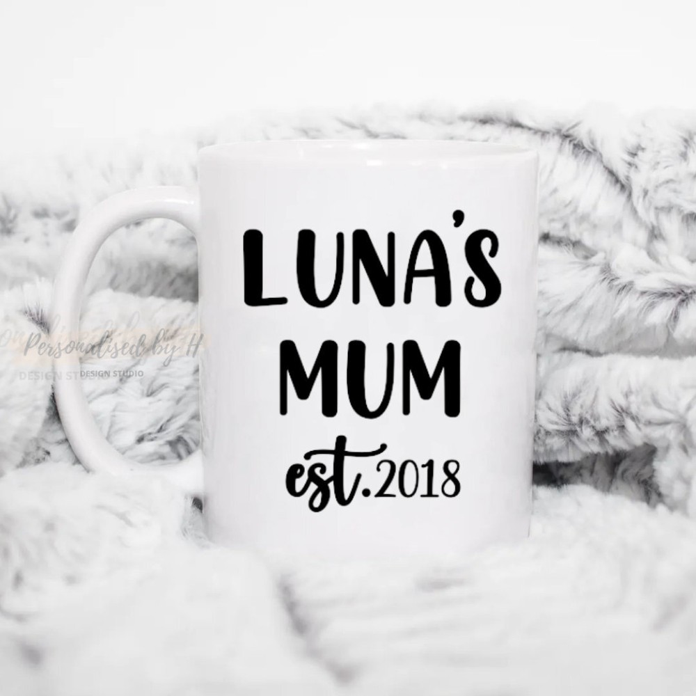 Personalised Mum Mug New Parents Gift New Mum Gift Custom Mug For Mum Birthday