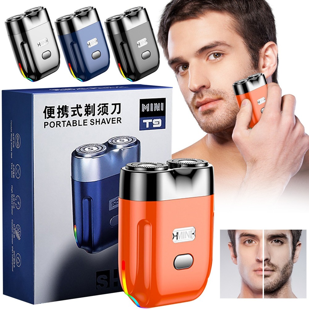 2024 Upgraded USB Rechargeable Waterproof Mini Shaver for Men Pocket Size