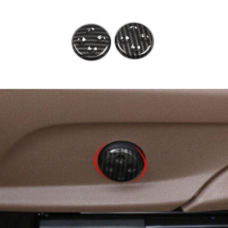 ABS Carbon Fiber Power Seat Control Button Cover Trim For Benz E-Class 2017-2023