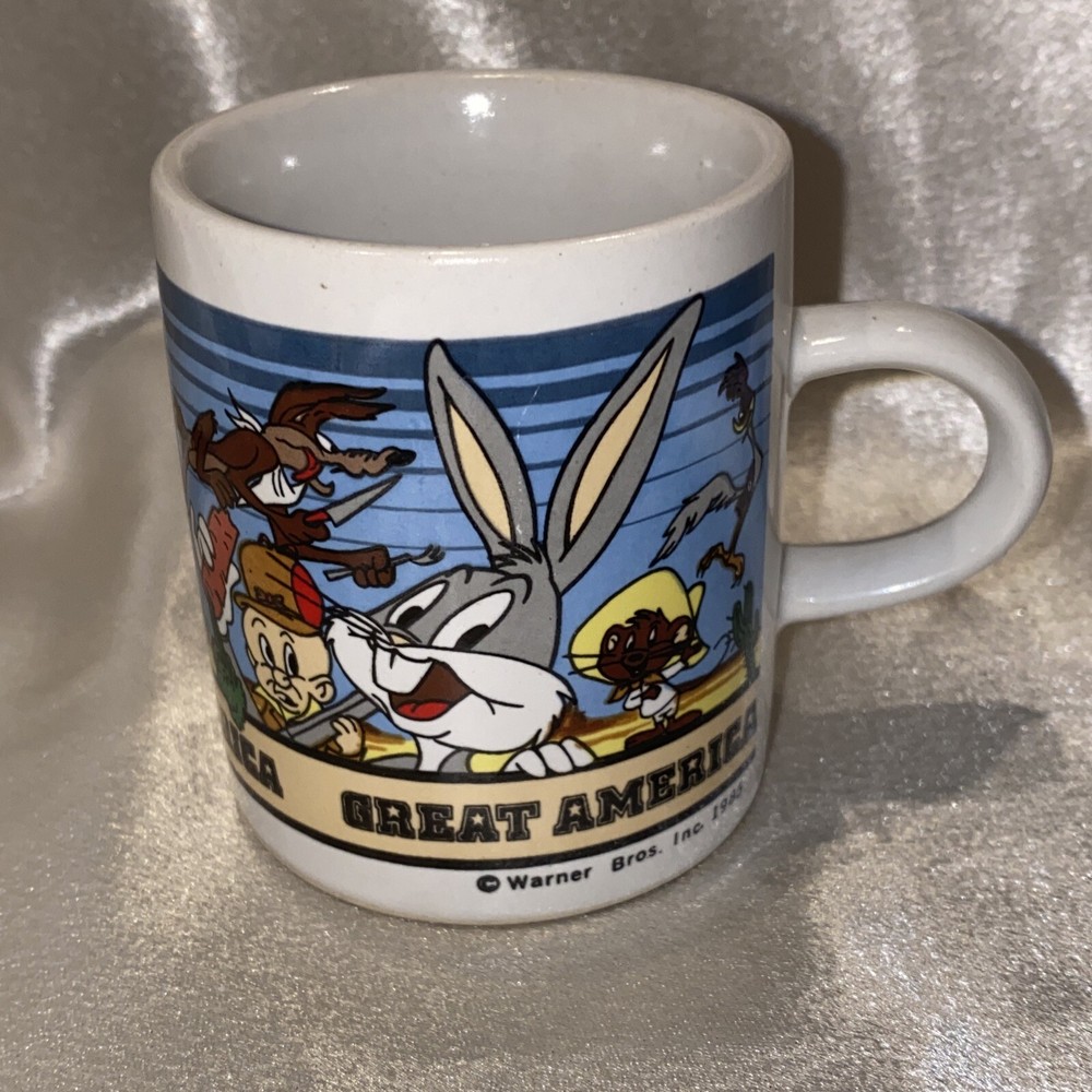 Vintage 1985 Looney Tunes Great America Espresso Mug WB