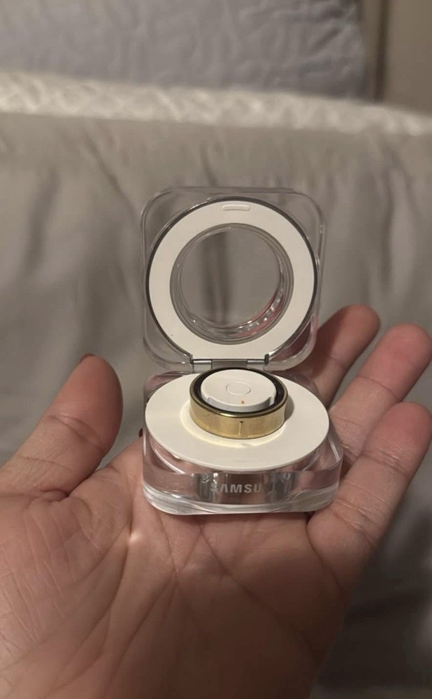 Samsung Galaxy Ring Titanium Gold Size 10 Smart Fitness Tracker