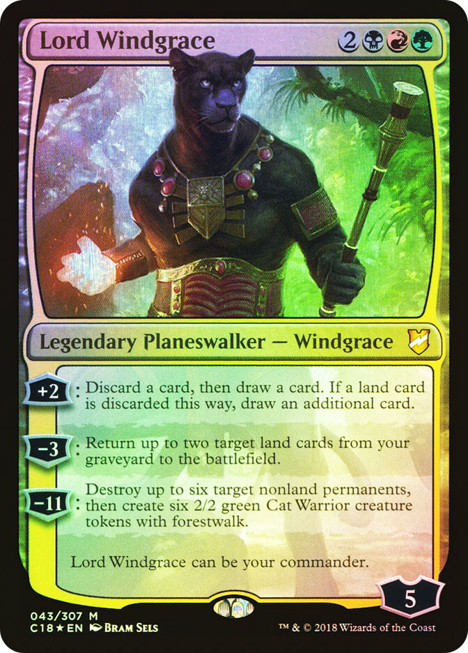 MTG FOIL Lord Windgrace  - Commander 2018 #043
