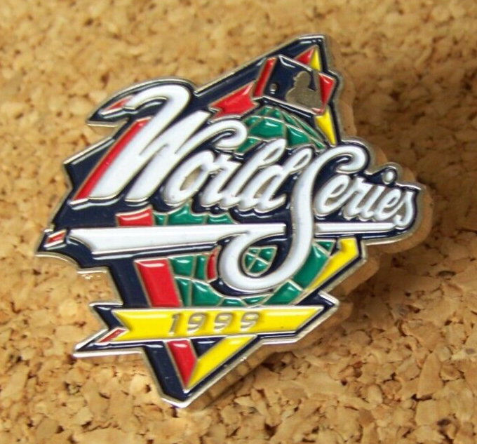 1999 World Series New York Yankees Braves Bradford Exchange Logo Pin c46104