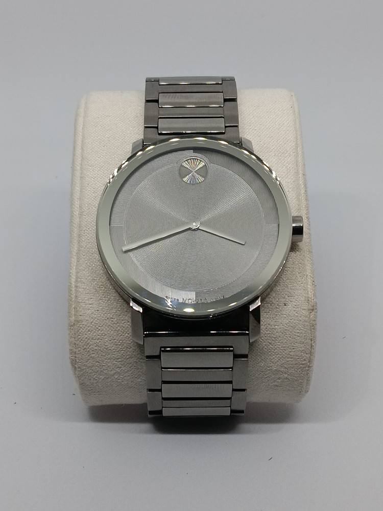 Movado Bold Evolution Mens Quartz Watch with Grey Dial