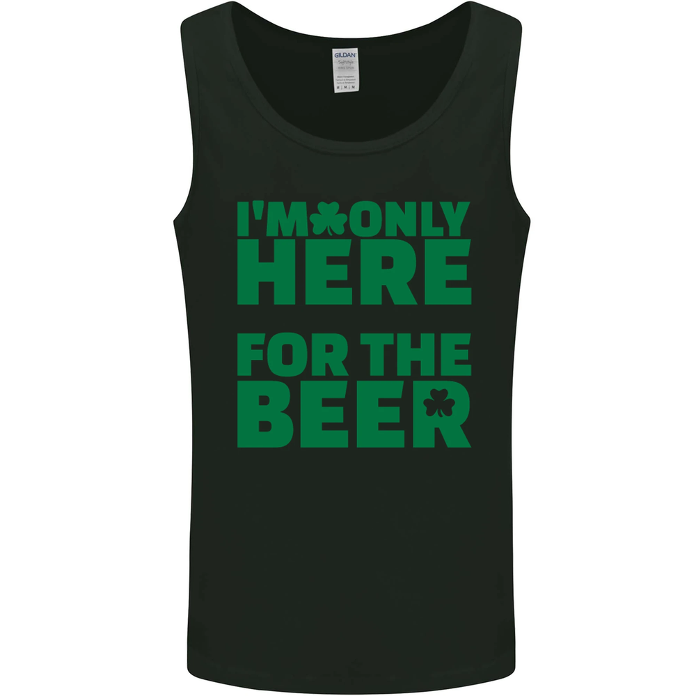 Im Only Here for the Beer St Patricks Day Mens Vest Tank Top
