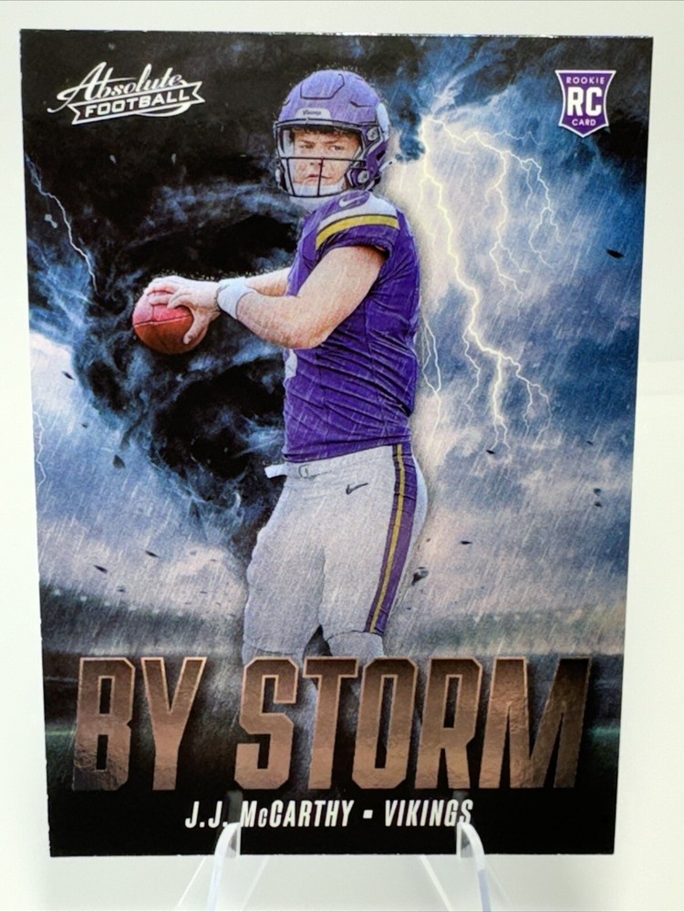 2024 Panini Absolute - By Storm #BS-JMY J.J. McCarthy (RC)