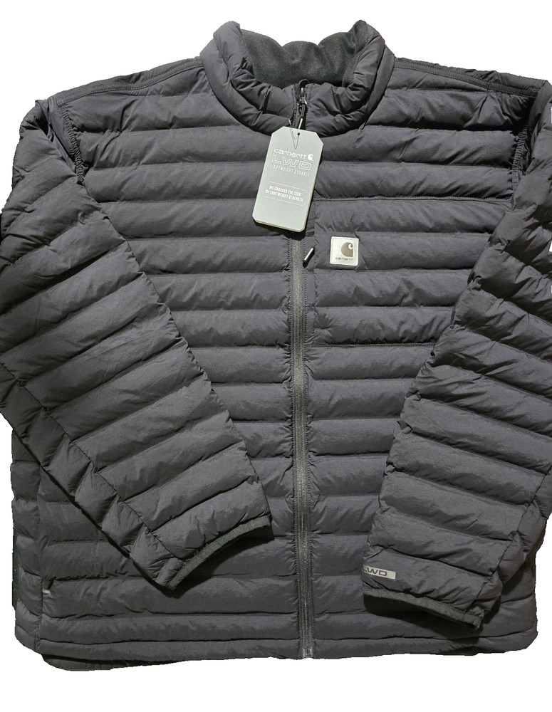 Carhartt LWD Men's Relaxed Fit Stretch Insulated Jacket 3XL Black OJ6013-M