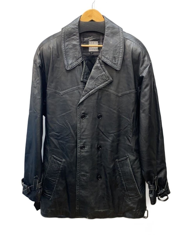 Leather Jacket Blouson/42/Leather/Blk 6681