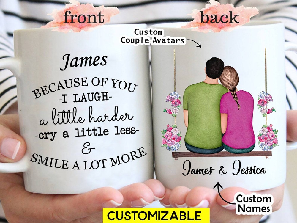 5th Anniversary Gift For Him Couple Mugs Couple Mug Boyfriend Anniversary Gift