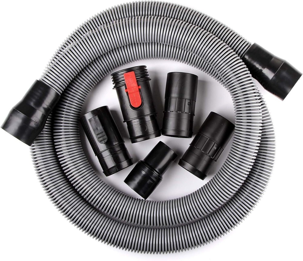 1-7/8-In x 10-Ft Heavy Duty Contractor Wet/Dry Vac Hose for Wet/Dry Shop Vacuums
