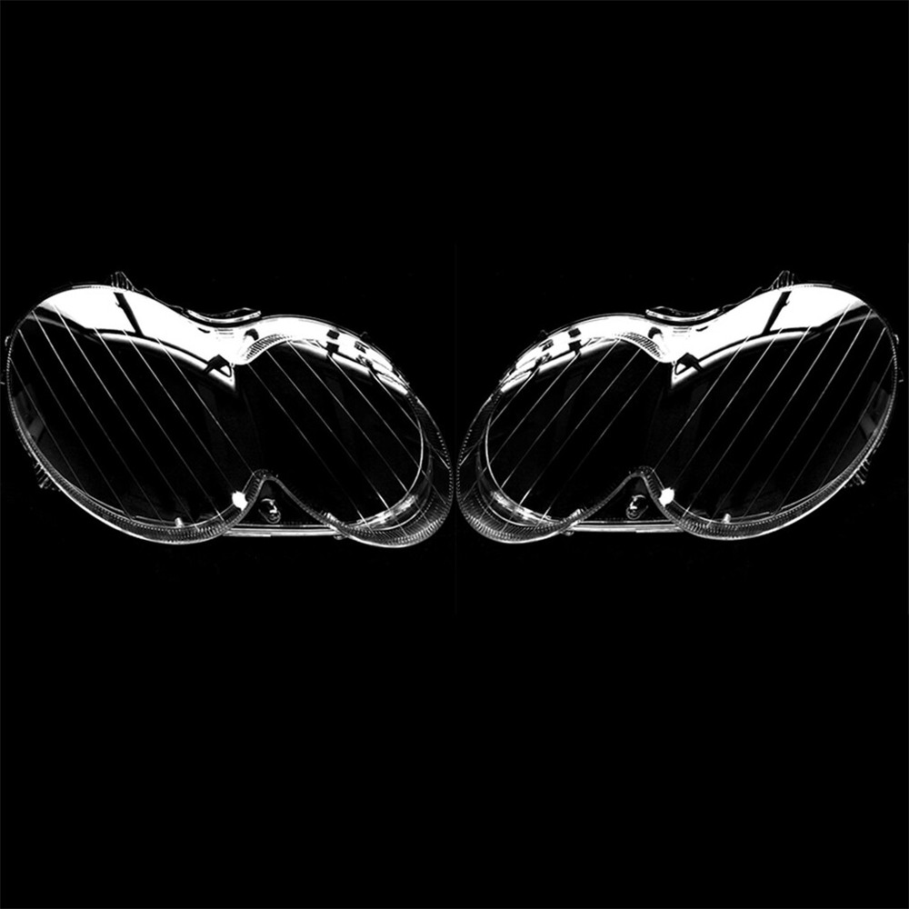 For Mercedes-Benz CLK 2004-2006 Left+Right Side Headlight Headlamp Lens Cover