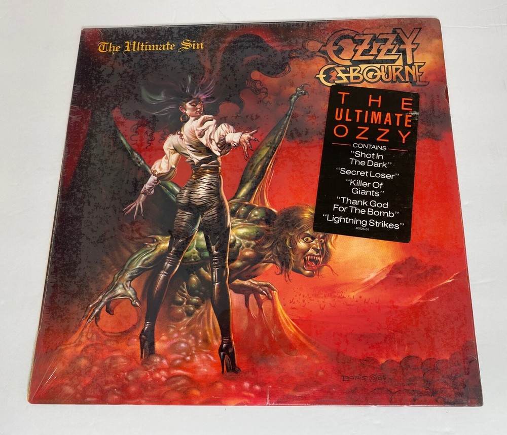 OZZY OSBOURNE ~ ULTIMATE SIN ~ NEW SEALED HYPE OG 1986 ~ CBS 0Z 40026 ~NM