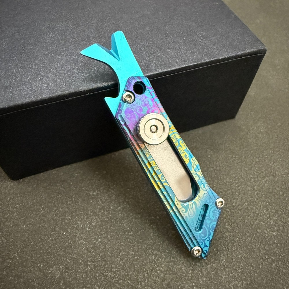 TC4 TITANIUM  Mini utility knife EDC  bottle opener Outdoor portable tool