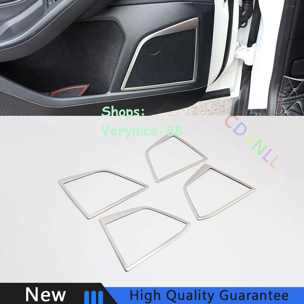 For Ford Focus 2019-2020 Silver Titanium Inner Door Horn Frame Cover Trim 4PCS
