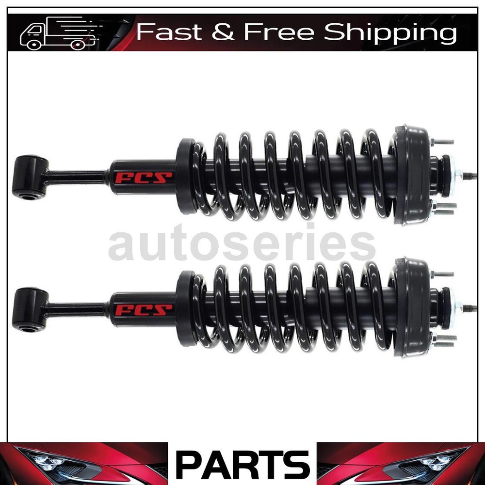 2 Front Strut and Coil Spring Fits 2007 Ford Explorer Sport Trac