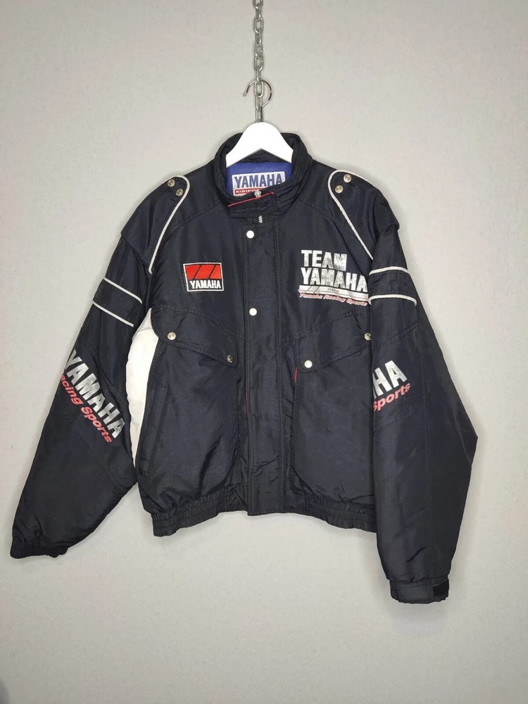 RARE Vintage 90s Team Yamaha Racing Jacket Authentic Retro Motorcycle Apparel