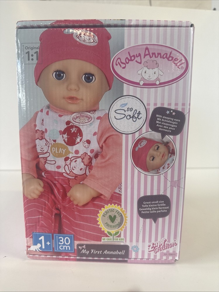 My First Baby Annabell Soft Touch 30cm Doll with Bottle Christmas Gift for Ages 1+