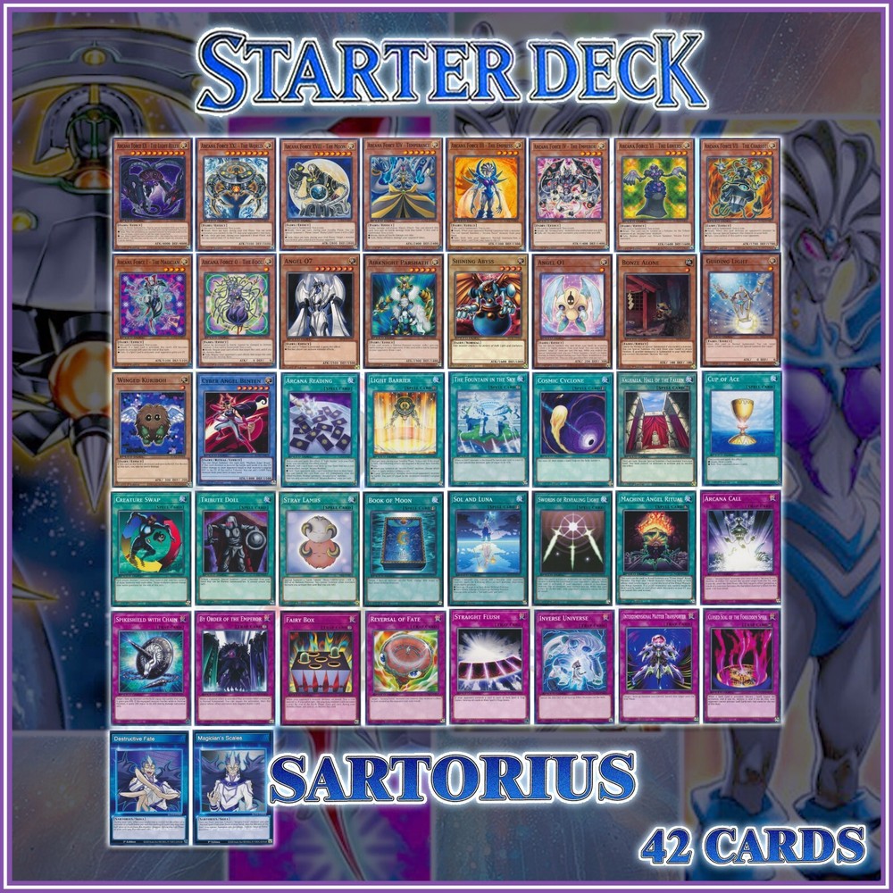 SARTORIUS ARCANA STARTER DECK 42 | Fool Magician World Duelist Kingdom YuGiOh