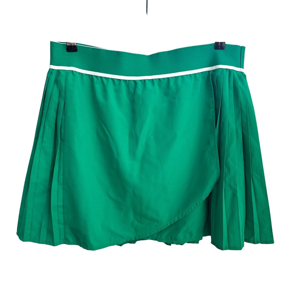 MTA Sport Green Pleated Tennis Skirt for Women Plus Size 1X