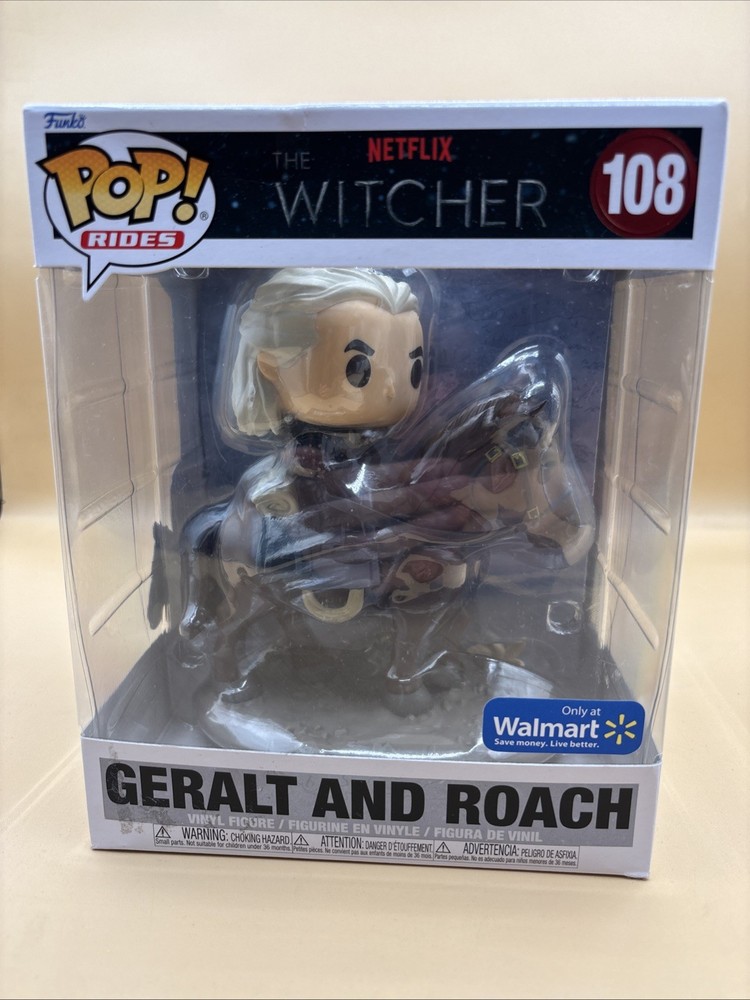 Funko Pop Deluxe The Witcher Geralt and Roach Walmart Exclusive #108